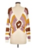 Love J 100% Acrylic Stripes Brown Pullover Sweater Size M - photo 2