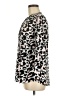 Talbots 100% Polyester Animal Print Black Long Sleeve Blouse Size M - photo 5