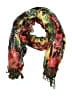 Unbranded Floral Red Green Scarf One size - photo 1