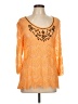 Assorted Brands Orange 3/4 Sleeve Blouse Size L - photo 1
