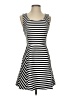 Express Stripes Black Casual Dress Size XS - photo 1