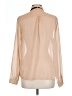 Iris Basic 100% Polyester Tan Long Sleeve Blouse Size L - photo 2