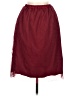 Assorted Brands Solid Burgundy Casual Skirt Size 8 - photo 2