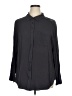 Torrid 100% Rayon Solid Black Gray Long Sleeve Button-Down Shirt Size 1X Plus (1) - photo 1