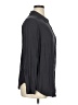 Torrid 100% Rayon Solid Black Gray Long Sleeve Button-Down Shirt Size 1X Plus (1) - photo 4