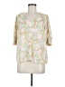 Sigrid Olsen Ivory 3/4 Sleeve Blouse Size M - photo 1