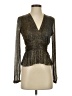 Parker Metallic Gold Long Sleeve Blouse Size XS - photo 1