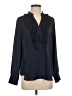 Ann Taylor Blue Long Sleeve Blouse Size S - photo 1