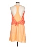 BCBGeneration 100% Rayon Color Block Orange Casual Dress Size L - photo 2