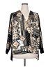 IMAN 100% Polyester Print Black Long Sleeve Blouse Size 2X - photo 1