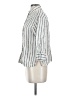 Chico's 100% Linen Stripes Ivory 3/4 Sleeve Button-Down Shirt Size Sm (0) - photo 5