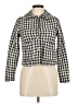Aura 100% Polyester Houndstooth Ivory Jacket Size M - photo 1