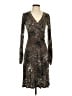 CAbi Animal Print Brown Cocktail Dress Size S - photo 1