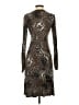 CAbi Animal Print Brown Cocktail Dress Size S - photo 2