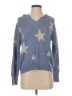 Lush 100% Acrylic Stars Blue Pullover Sweater Size S - photo 1
