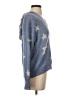 Lush 100% Acrylic Stars Blue Pullover Sweater Size S - photo 4
