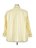 Torrid Stripes Yellow 3/4 Sleeve Button-Down Shirt Size 3X Plus (3) - photo 2