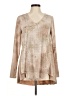 Vocal Tan Long Sleeve Blouse Size M - photo 1