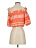 Lemlem Orange Short Sleeve Blouse Size S - photo 2