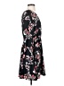 Ann Taylor LOFT 100% Polyester Floral Black Casual Dress Size S - photo 4