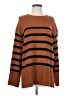 Prettygarden Stripes Brown Pullover Sweater Size S - photo 1
