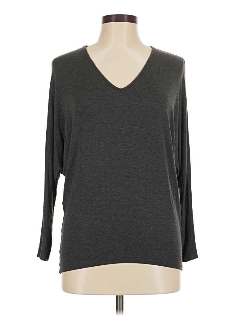 Pre-owned Amour Vert 3/4 Sleeve T-shirt In Gray