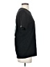 Unbranded Solid Black Short Sleeve T-Shirt Size XS - photo 4