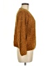 A New Day 100% Polyester Tweed Gold Pullover Sweater Size M - photo 4