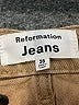 Reformation Jeans 100% Cotton Brown Jeans Size 28 waist - photo 6
