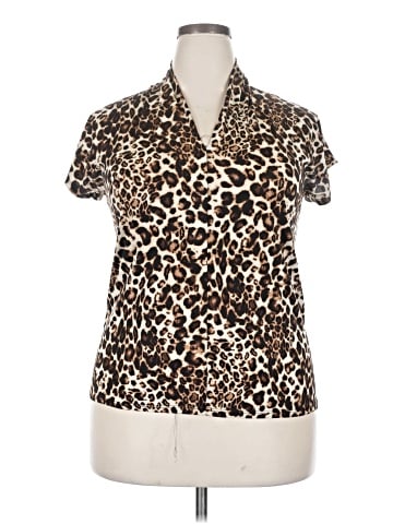 California Waves Short Sleeve Blouse (view 1)
