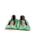 Lanvin 100% Leather Color Block Green Flats Size EU 39 - photo 2