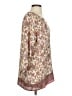 Glam 100% Rayon Ivory 3/4 Sleeve Blouse Size S - photo 4