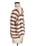 Lumiere 100% Cotton Stripes Tan Pullover Sweater Size M - photo 5