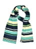 Unbranded Stripes Teal Blue Scarf One size - photo 1