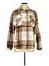 Unbranded 100% Polyester Plaid Brown Tan Coat Size M - photo 1
