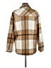 Unbranded 100% Polyester Plaid Brown Tan Coat Size M - photo 2
