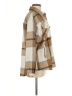 Unbranded 100% Polyester Plaid Brown Tan Coat Size M - photo 4