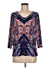 Assorted Brands Blue 3/4 Sleeve Blouse Size M - photo 1