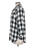 Intro Plaid Silver 3/4 Sleeve Button-Down Shirt Size M - photo 5