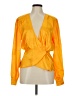 Ronny Kobo Orange Long Sleeve Blouse Size M - photo 1