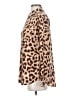 Equipment 100% Silk Animal Print Brown Long Sleeve Silk Top Size S - photo 5