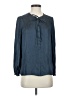 J.Crew 100% Polyester Blue Long Sleeve Blouse Size XS - photo 1