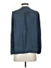 J.Crew 100% Polyester Blue Long Sleeve Blouse Size XS - photo 2