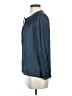 J.Crew 100% Polyester Blue Long Sleeve Blouse Size XS - photo 5