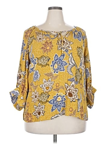 Karen Kane 3/4 Sleeve Blouse (view 1)