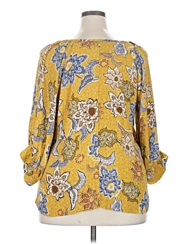 Karen Kane 3/4 Sleeve Blouse (view 2)
