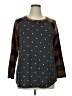 Viamor Polka Dots Brown Pullover Sweater Size XL - photo 1