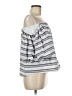 1.State 100% Cotton Stripes Gray 3/4 Sleeve Blouse Size M - photo 4