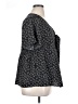 Shein Curve 100% Polyester Black Short Sleeve Blouse Size 0X - photo 4