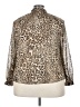 Unbranded Animal Print Brown Long Sleeve Blouse Size 24 (estimated) - photo 2